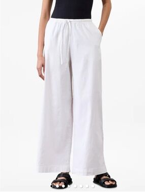 Athleta Paradise Mid Rise Wide Leg Pant
 - White - XL